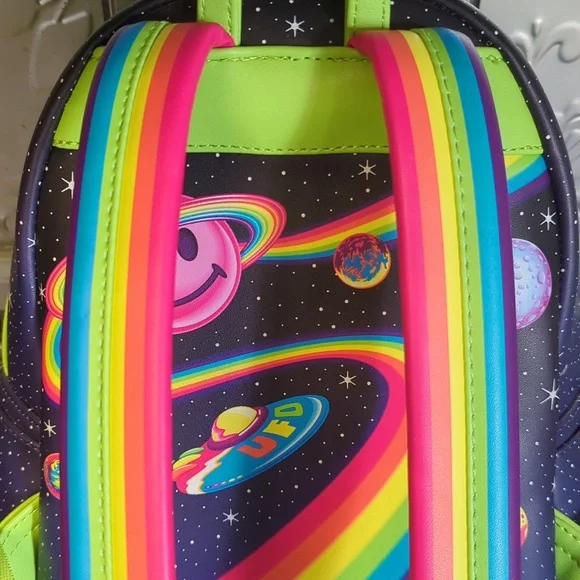Lisa Frank Alien Loungefly Bag Zoomer And Zorbit - Picture 5 of 11